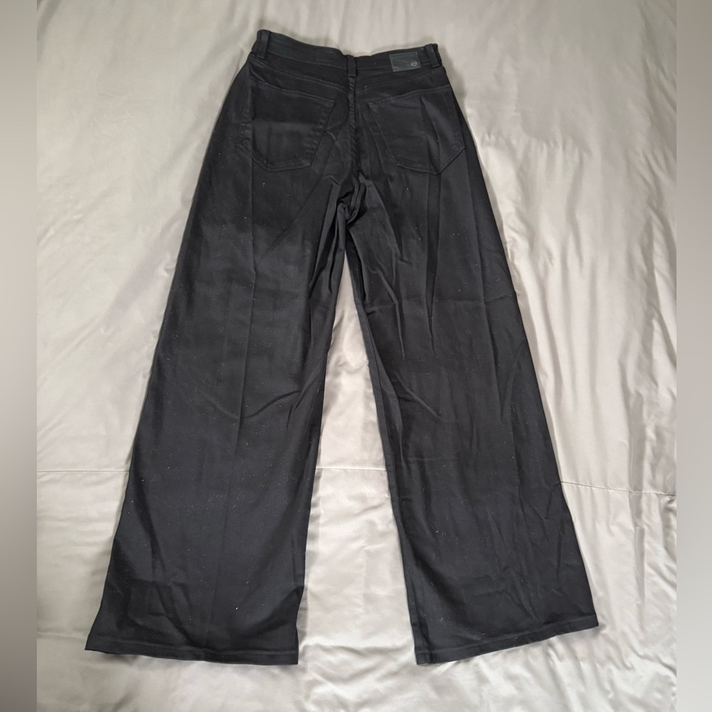 AG Adriano Goldschmied Black Wide-Leg Jeans - Picture 10 of 10